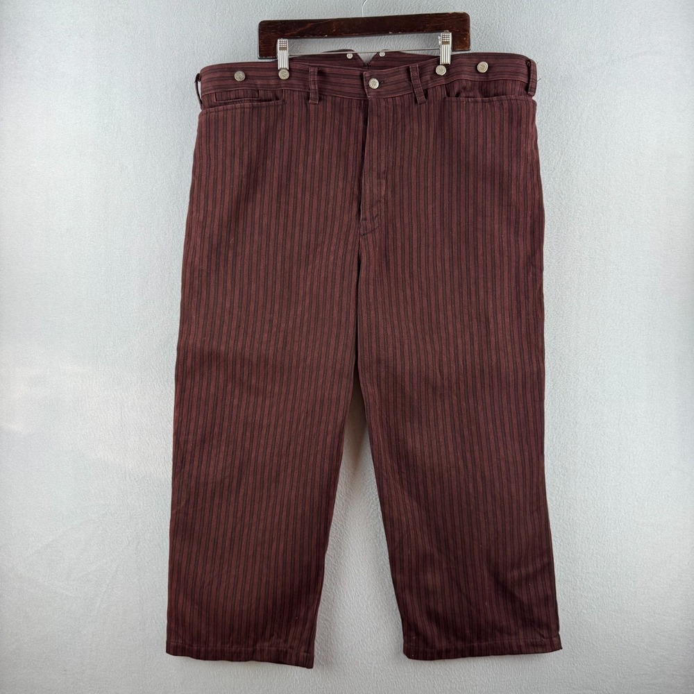 Vintage Wah Maker Pants Mens 46 (Fits 44x24) Buckle Back V Notch Western Canvas